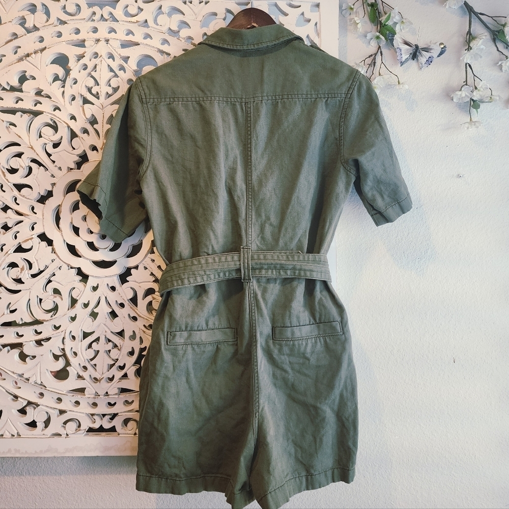 Heritage collection of Banana Republic romper Olive Color Sz 4 - Picture 12 of 15